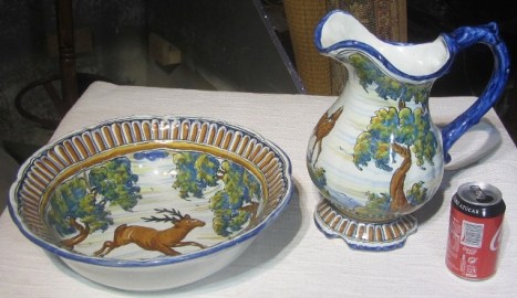 Aguamanil y fuente Talavera (1)
